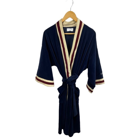 Dior Other - Vintage Christian Dior Navy Blue Men's Bathrobe